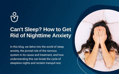 How to stop nighttime anxiety