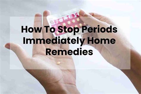 How to stop period with pill