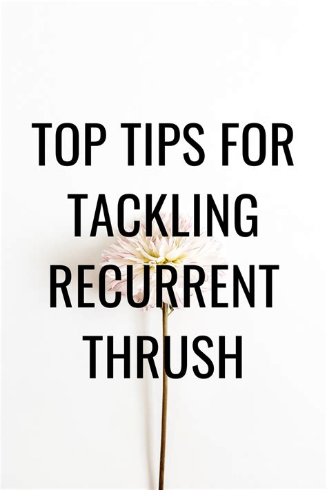 How to stop recurrent thrush