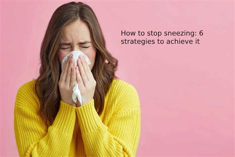 How to stop sneezing constantly