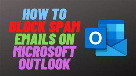 How to stop spam mail in outlook