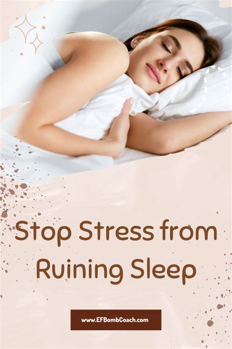 How to stop stress sleeping