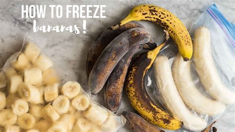How to store bananas in freezer