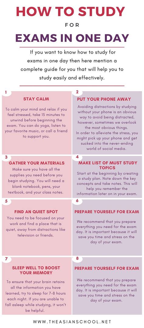 How to study for an exam in 1 day.  Explore Study.  Find a study guide to help you...