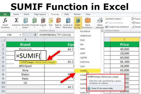 The SUMIFS function calculates a total based on multiple criteria, it has been available in Excel since version 2010. I recommend the SUMPRODUCT function if you use an earlier Excel version than 2010. The SUMIFS function in cell D11 adds numbers from column D based on criteria applied to columns B and C. =SUMIFS …. 