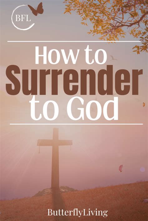 How to surrender to god. It’s interesting to think about the different ways we surrender to God. For Abraham, it was an act of obedience and commitment. He knew that God had a plan for him and trusted that whatever came next was part of that plan. For us, it might be a little different. We might surrender in moments of pain or vulnerability when unsure of what to … 