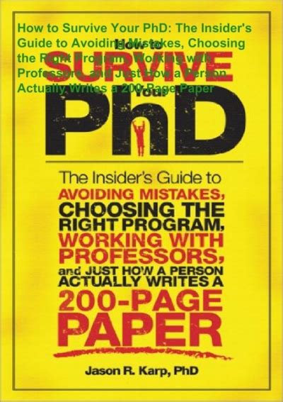 How to survive your phd the insiders guide to avoiding mistakes choosing the right program working with professors. - Massey ferguson mf 42 mower parts manual 651240m92.