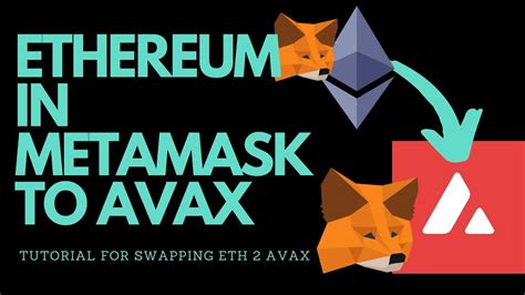 How to swap eth for avax metamask. .  ...