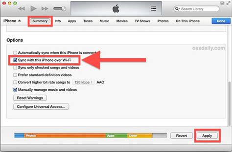 How to sync in itunes