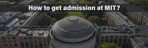 How to take admission in mit