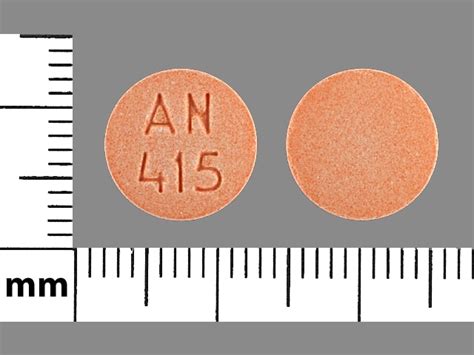 How to take an 415 orange pill. Includes images and details for pill imprint 44615 including shape, color, size, NDC codes and manufacturers. ... Pill Imprint 44615. This orange capsule-shape pill ... 