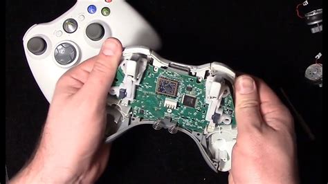 How To : Take apart your Xbox 360 controller like an expert. First you need a TR9 screwdriver. Take off battery cover and with a flat head screwdriver take off the little sticker in the bottom of the place where you put the battery.. 