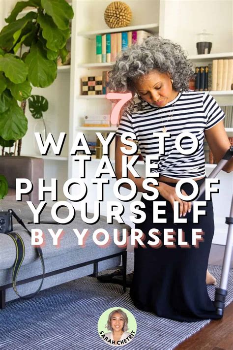 How to take good pictures of yourself. 1. Use a Tripod. 2. Improvise If Necessary. 3. Use a Remote or the Self Timer Option. 4. Go Early (But Not So Early It Feels Unsafe) 5. Try Less Crowded … 