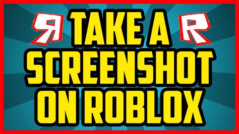 How to take screenshots Fast in Roblox! (PC ONLY) - YouTube