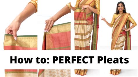 How to take small pleats in saree