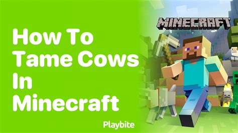 How to tame a cow minecraft