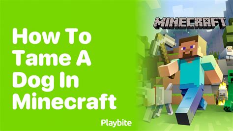 How to tame a dog in minecraft