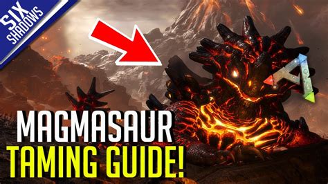 How to tame a magmasaur. Now you can raise Magmasaur baby with sulfur! 80 points 🥚 Taming & KO Jul 9 ... to fjordur and get roughly 50 blood packs as you will most likely get picked up by multiple desmodi as you will need to tame one one you get a high lvl one with high stamina you will then need to craft a whip once u get into the cave and do this on lost island ... 