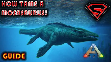 The Mosasaurus is a deepsea creature, that means you can easily knock him out with this Trick. (you should use a basilosaurus because of his health and the immunity effects) 1) Swimm down to the deepsea. 2) Let the Mosa follow you up. 3) If you swimm high enought he will stop chasing you.. 