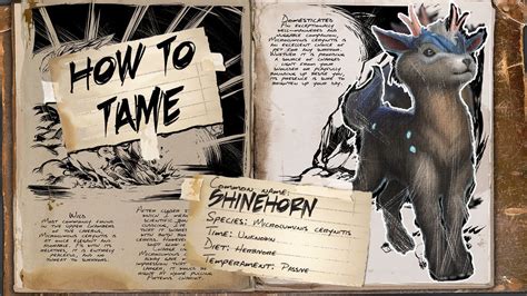 How to tame shinehorn. How to Tame Shinehorn Shinehorn is a passive creature and provides you with light. It is also extremely easy to tame when compared with other creatures since it is passive and does not... 