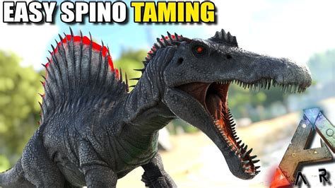 How to tame spino ark. How many tranq arrows to tame a spino ark? Spinosaurus. Tips & Strategies Get 20-40 tranq arrows, a bow that doesn't deal too much damage, and a butt load of fish meat. Shoot the spino at a long range, then when it closes in shoot it more, that will minimize how much damage you take. tranq arrows spino ark mobile. 