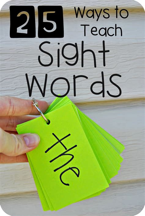 How to teach sight words. 1 - Systematic Instruction. Sight words (words that need to be learned by sight) can be taught systematically. When we are thinking about teaching words that … 