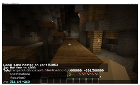 How to teleport in minecraft using coordinates