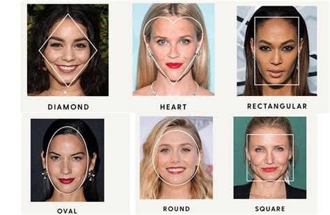 How to tell if you have a diamond face shape: First look at your cheekbones! Those with diamond face shapes have high and pointed cheekbones, create the wide-angle part of the diamond. To balance the high cheeks, the chine and forehead tend to be more narrow with a sharper, more angular edge. 4. Oval Face Shape..
