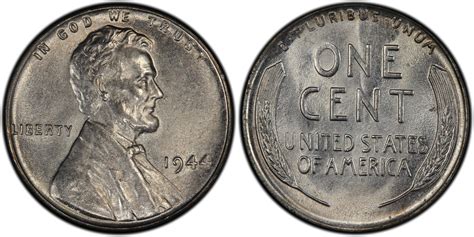 We only know two specimens. The 1944-S Steel Lincoln Penny with the best graduation belongs to the Simpson Collection and it is a coin in MS66 quality that reached $373,750 in 2008. The other known 1944-S Steel Lincoln Penny is an XF40 that sold for $49,200 at an auction in 2018. #2 1944 Steel – MS64 – $158,625. 
