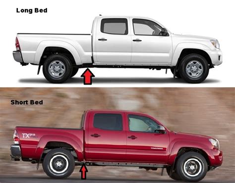 How to tell the difference between a Short bed or Long bed on a 2008 TRD offroad access cab