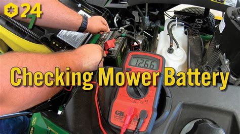 How to test a lawn mower battery without a multimeter.  By performing these checks...