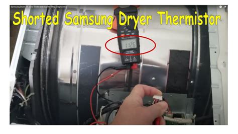 How to test dryer thermistor.  Detailed guide on symptoms, multimeter testing, and replacement...