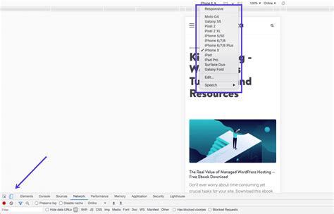 How to test responsive design in chrome