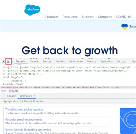 How to test responsive website in chrome
