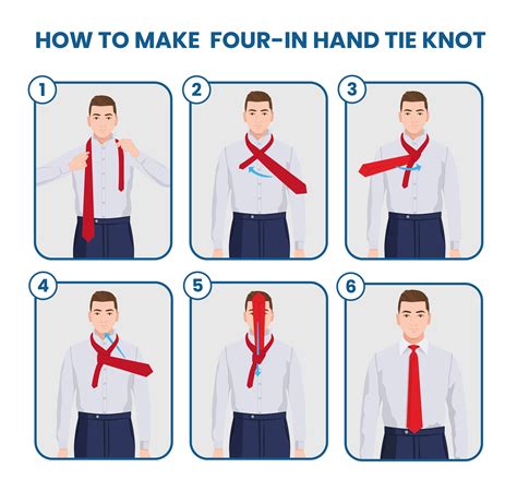 How to tie a four in hand