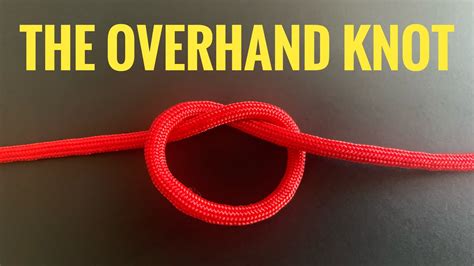 How to tie an overhand knot - YouTube