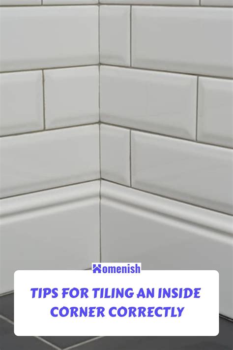 How to tile inside corners backsplash.  For a sharp, clean corner, simply measur...