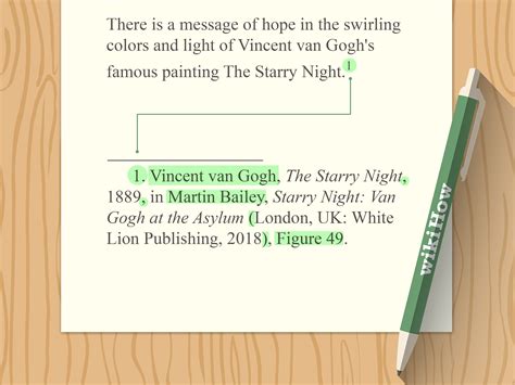 How to title artwork in a paper