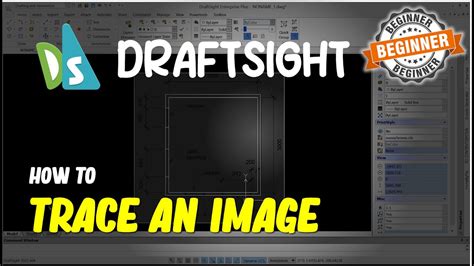 How to trace image in draftsight? thecadtutorial.com