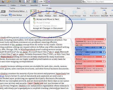 How to track changes in word mac