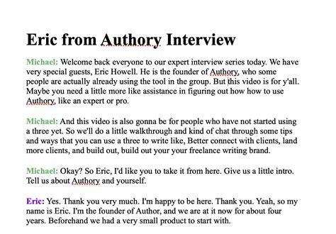 How to transcribe an interview keepergasw