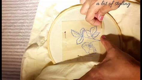 How to transfer a pattern onto fabric Tracing method tracing