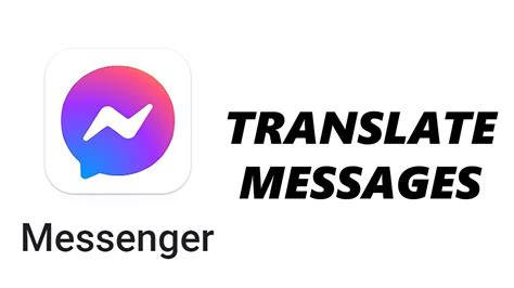 How to translate messages in messenger