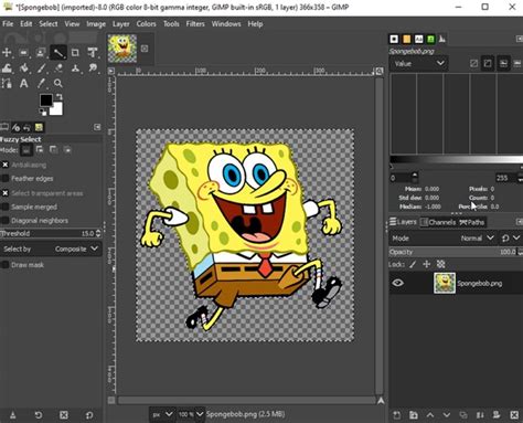 How to transparent background in gimp