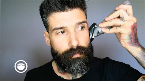 How to trim a beard. This video demonstrates how to trim and keep a clean, consistent, low maintenance V-shaped beard. Eliminate the barber.You should always be using quality bea... 