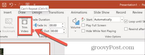 How to trim video in powerpoint mac