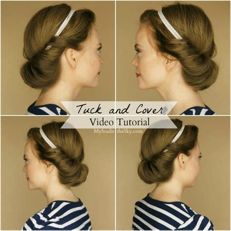 How to tuck hair in headband