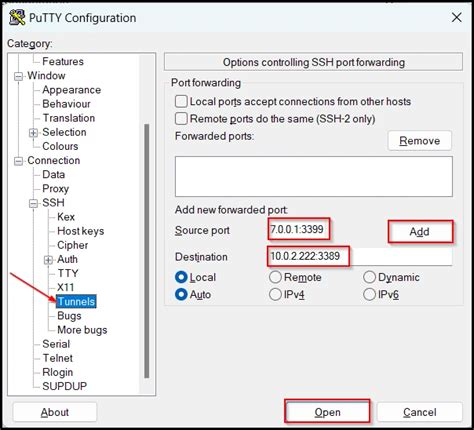 How to tunnel Remote Desktop (RDP) over SSH with PuTTY.