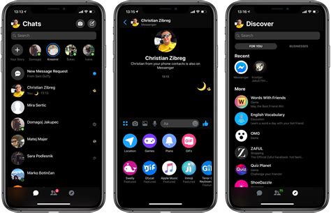How to turn dark mode in messenger