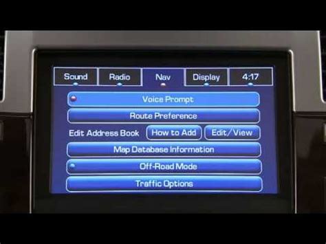 At this point, you should have 2 monitors playing the same video and no sound. Now go to the head unit in the front seat. Go to the "DISPLAY" tab; now touch the tab "REAR DISPLAYS" located 3-4 items down; now change it from "DVD" to "REAR AUX" for both rear monitors. You can also chose "IPOD" as an option.. 